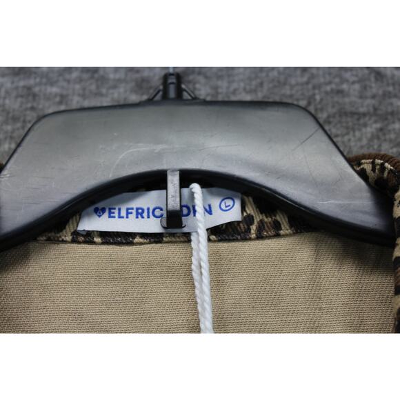 Aelfric Eden Leopard Print Shirt Sleeve Button Up Shirt Oversized Large NEW - Picture 5 of 7